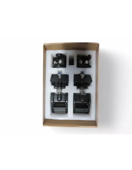 Attaches capot en aluminium anodisé noir pour Jeep Wrangler JK - la