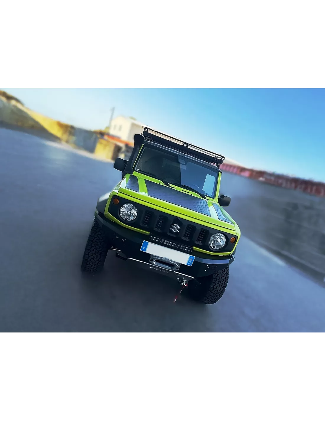 Protection capot aluminium strié 2mm Suzuki Jimny 2018+ N4-Offroad
