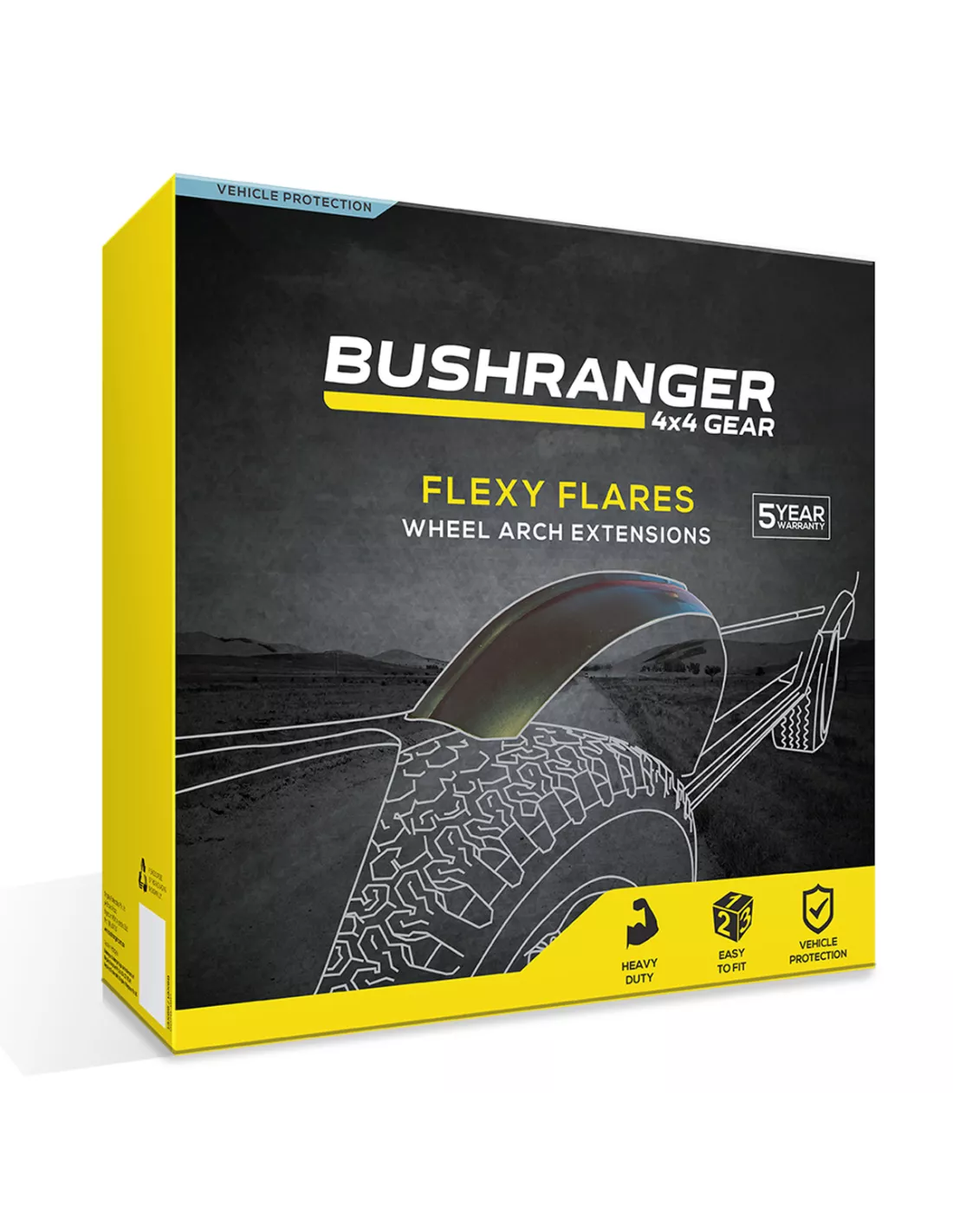 FLEXY FLARES 2 WHEEL ARCH 35MM BUSHRANGER - accessoire 4x4