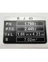 BJ43 TARE-bord DTC PARTS - 4x4 accessoire