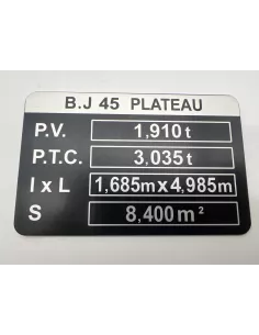 BJ45 TARE PLATTE DTC PARTS - 4x4 Zubehör