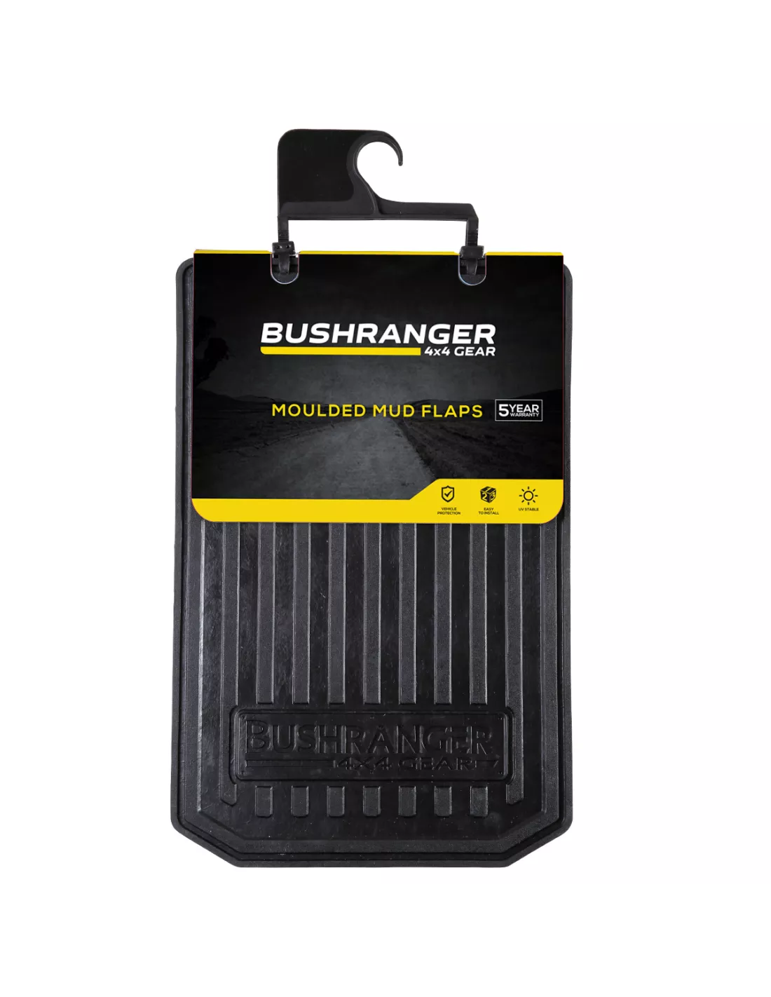 BUSHRANGER MOULDED MUDFLAP0LARGE 300 X 460MM BUSHRANGER - accessoire