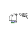Arrêt de porte avant gauche HDJ100 avant 08/2002 TOYOTA - accessoire
