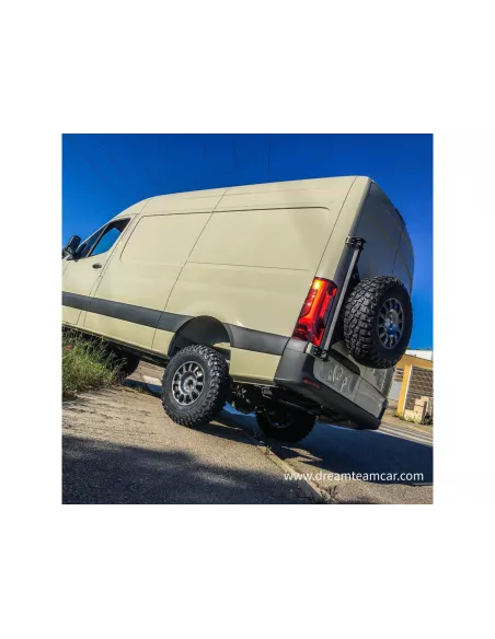Porte roue sur porte arrière gauche Sprinter III après 2018 INOX