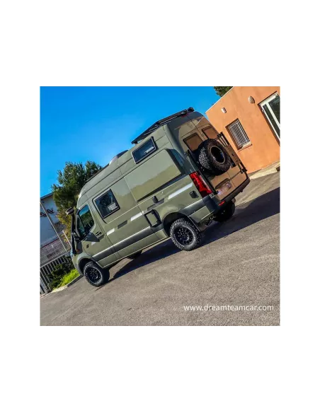 Porte roue sur porte arrière gauche Sprinter III après 2018 INOX