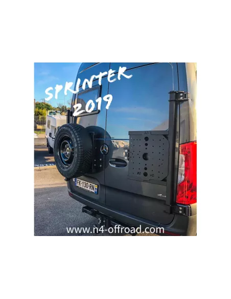 Porte tout sur porte arrière droit Sprinter III après 2018 INOX