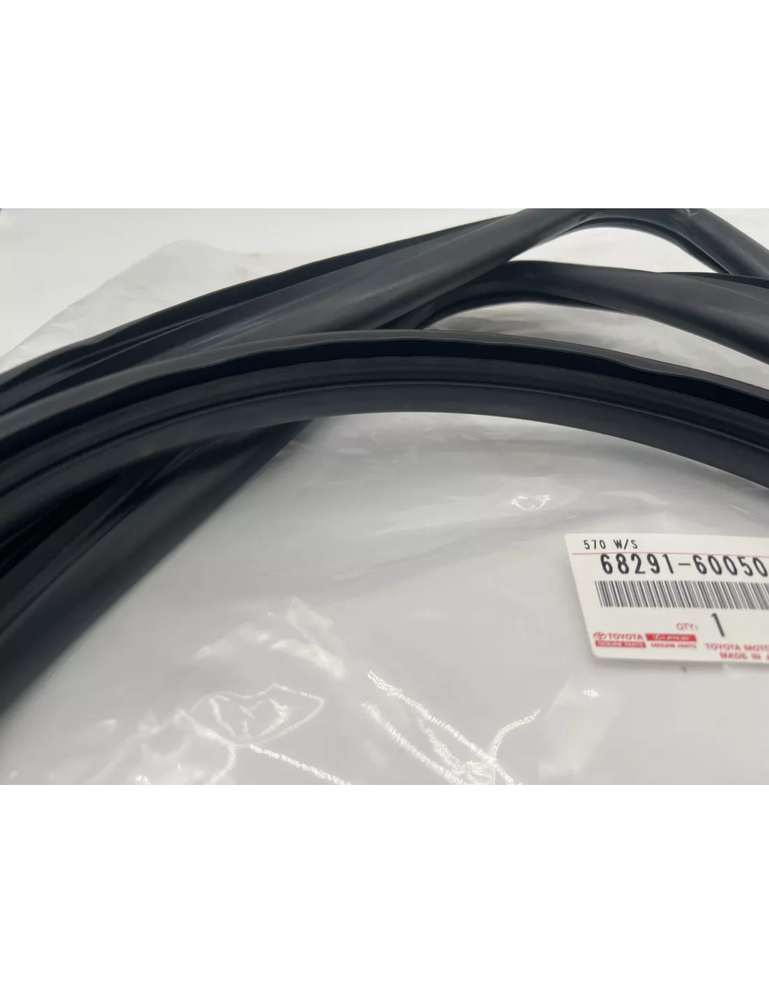 Joint caoutchouc noir de vitre de hayon haut HDJ80 TOYOTA -