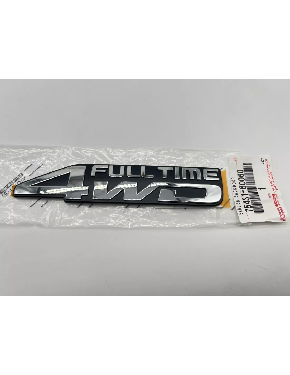 Monogramme chromé 4WD FULL TIME pour HDJ80 TOYOTA - accessoire 4x4