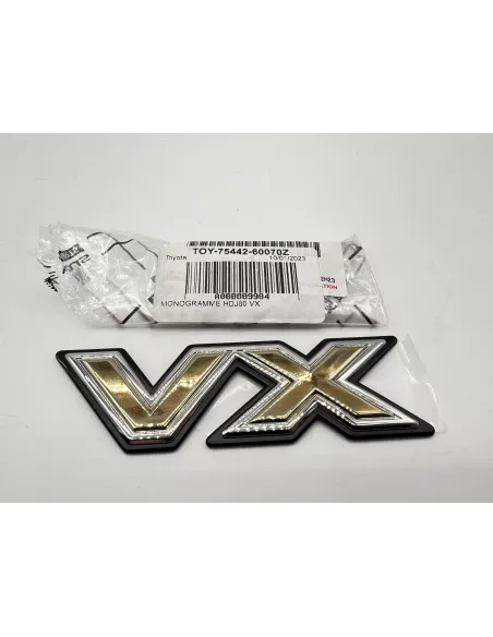 Monogramme chrome et or VX pour HDJ80 TOYOTA - accessoire 4x4