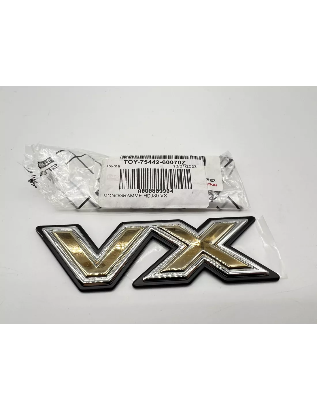 Chrom- und Gold-VX-Monogramm für HDJ80 TOYOTA - 4x4 Zubehör