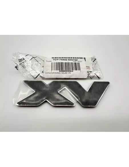 Monogramme chrome et or VX pour HDJ80 TOYOTA - accessoire 4x4