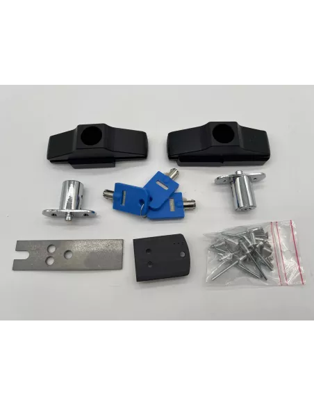 Set de 2 verrous anti effraction porte fourgon Fiat Ducato - 4 Clefs
