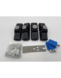 Set de 4 verrous anti effraction porte fourgon Fiat Ducato - 4 Clefs