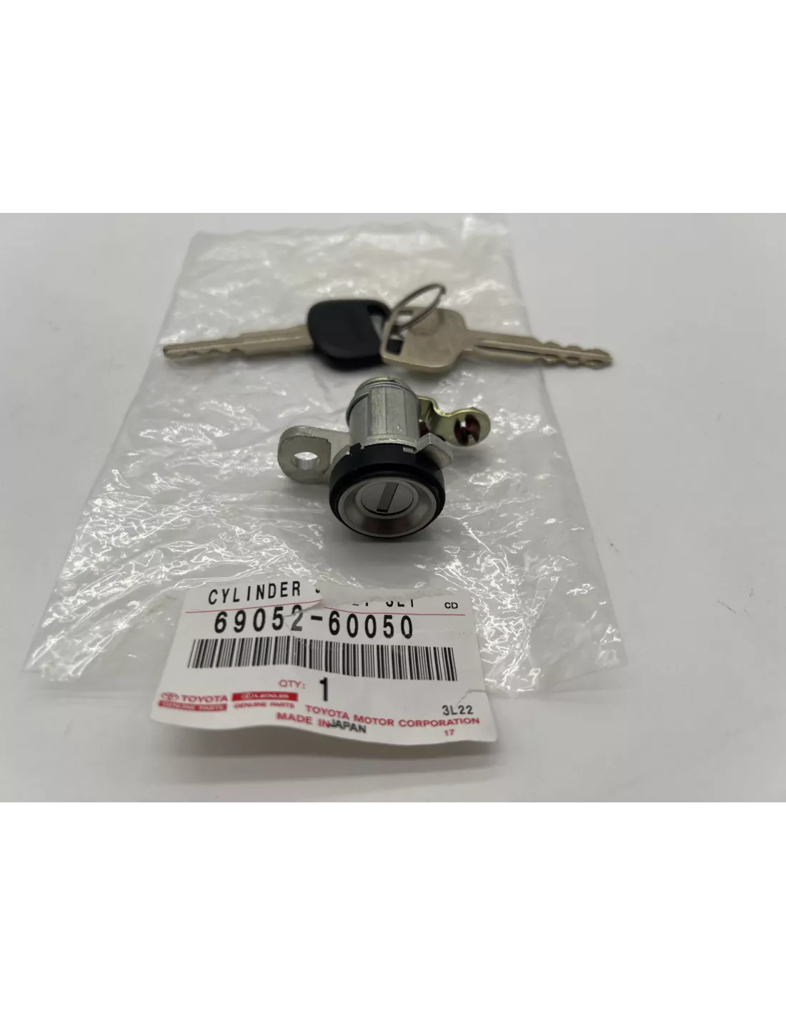 Barillet de porte conducteur HDJ80 avec clefs taillées TOYOTA -