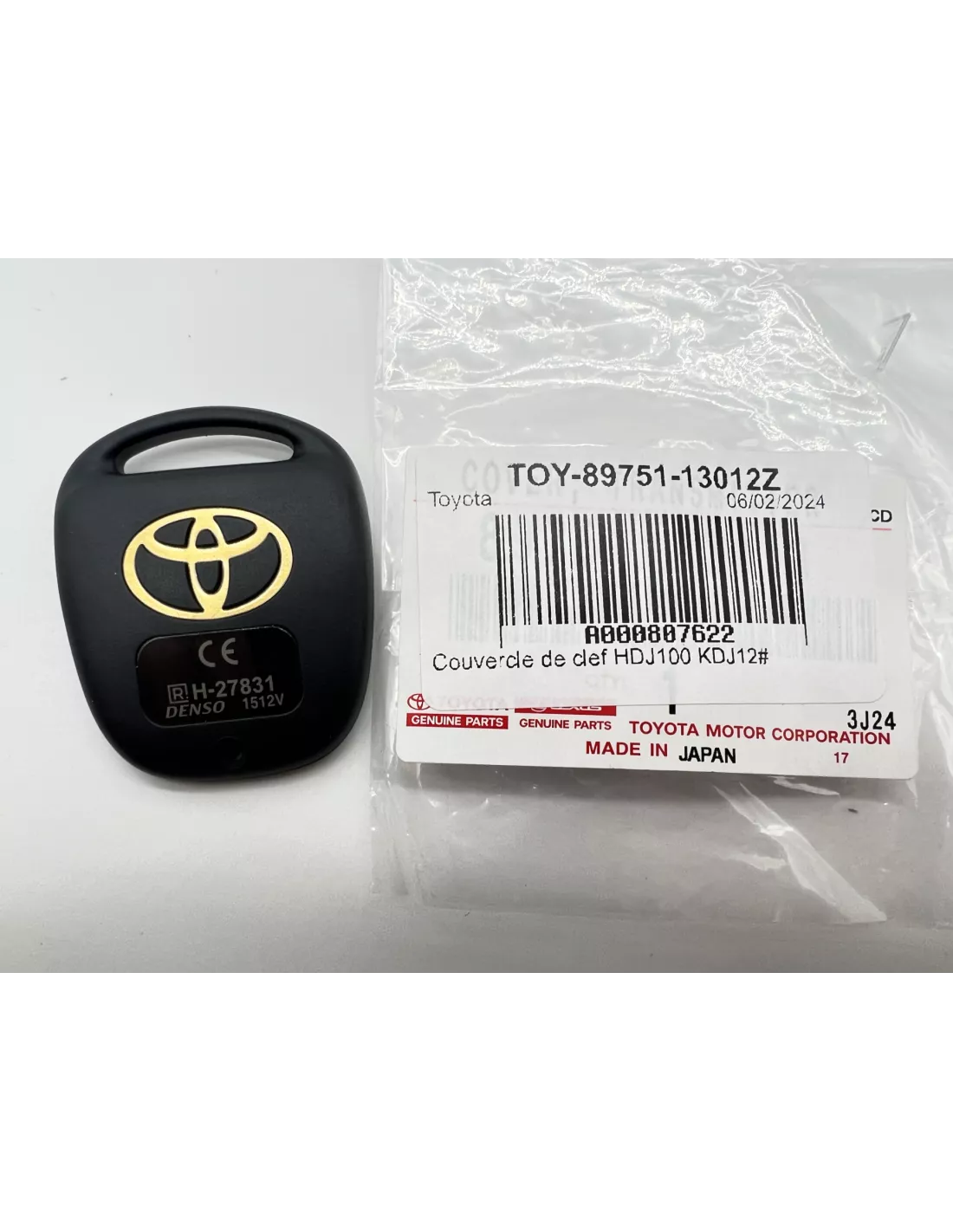 Couvercle de clef en plastique HDJ100 KDJ12 TOYOTA - accessoire 4x4