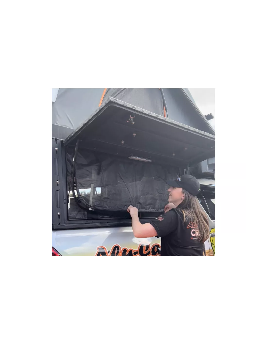 Moustiquaire d'ouverture latérale hardtop canopy camper Alu-Cab ALU