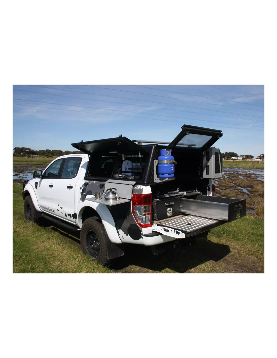 Hardtop Black Adventure Smooth Double Cabin Ford Ranger 2012-2022
