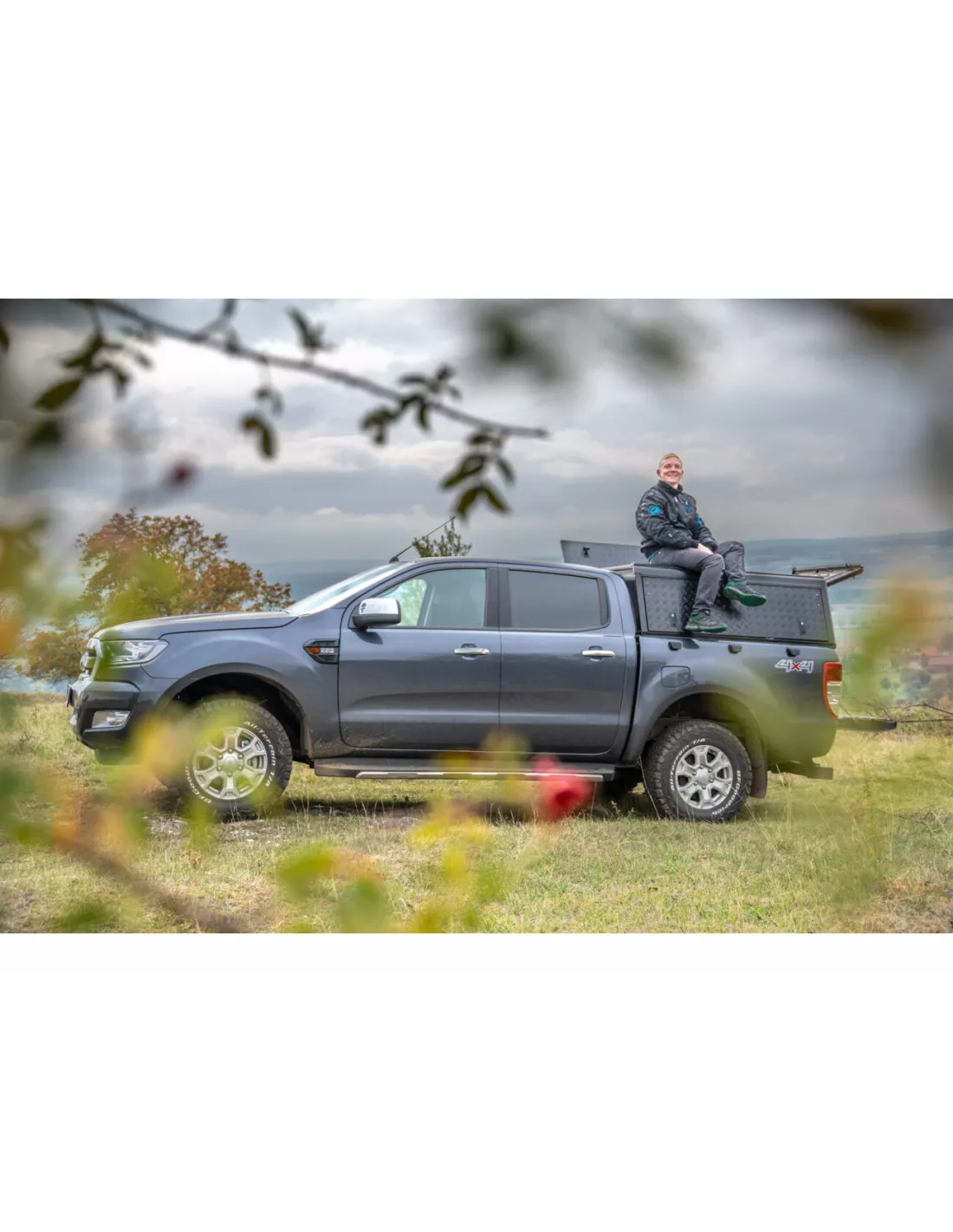 Hardtop Adventure Black Strerie Double Cabin Ford Ranger 2012-2022