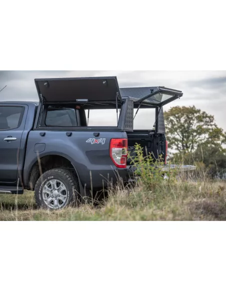 Hardtop Adventure noir strié double cabine Ford Ranger 2012-2022