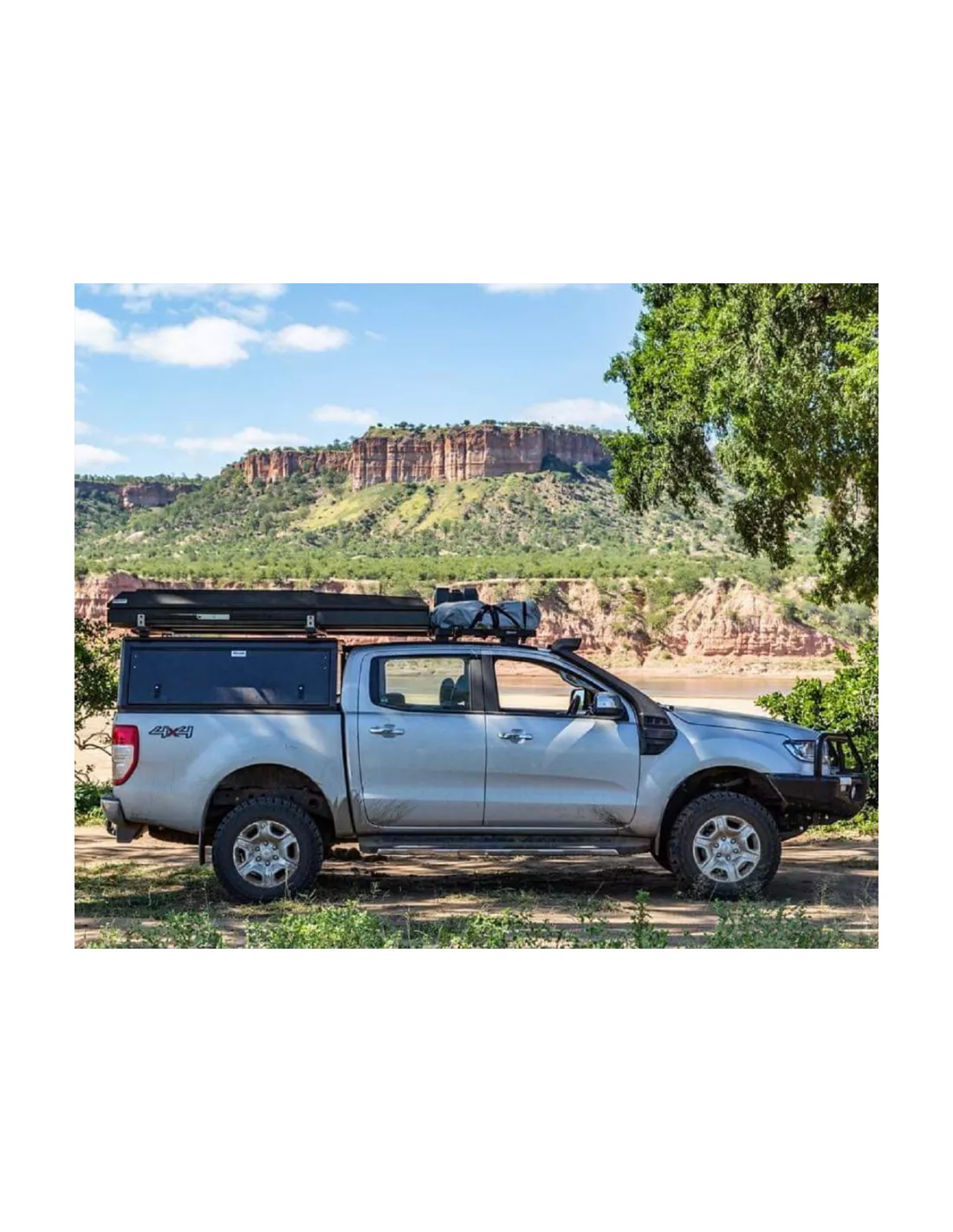 Hardtop Explorer noir lisse Double Cabine Ford Ranger 2012-2022