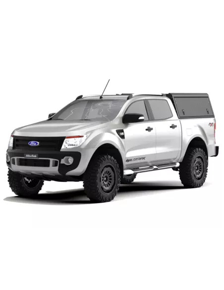 Hardtop Explorer Guard aluminium noir strié Ford Ranger 2012-2022