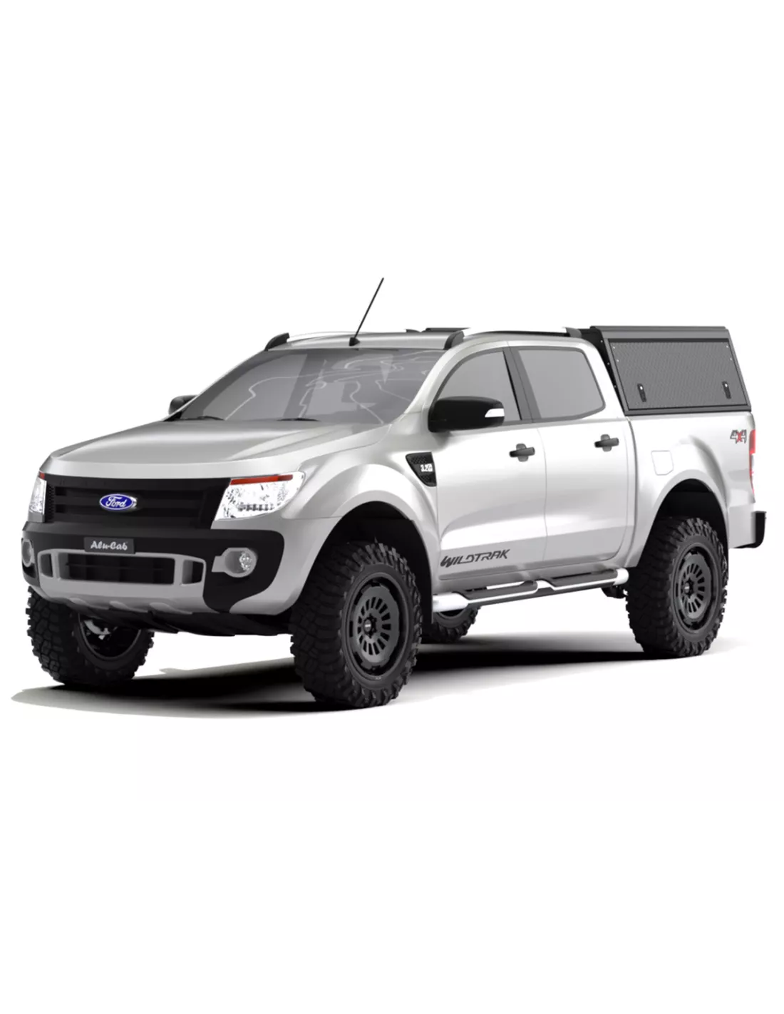 Hardtop Explorer Guard aluminium noir strié Ford Ranger 2012-2022