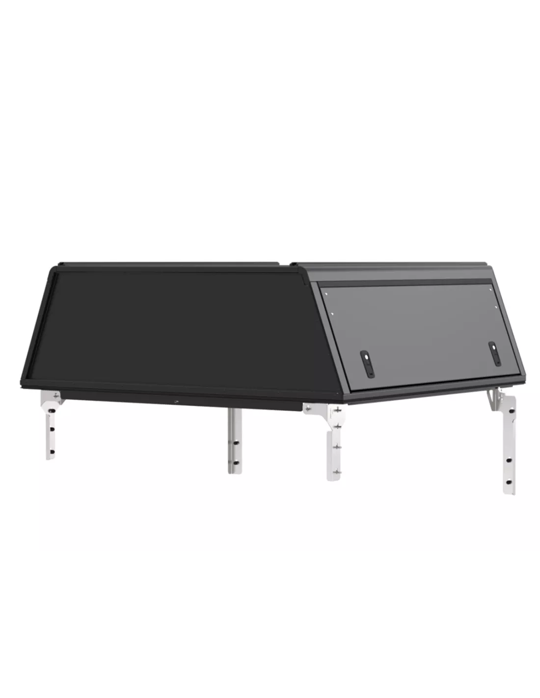 Hardtop Explorer Guard Aluminium schwarz Smooth Ford Ranger 2023+ doppelt