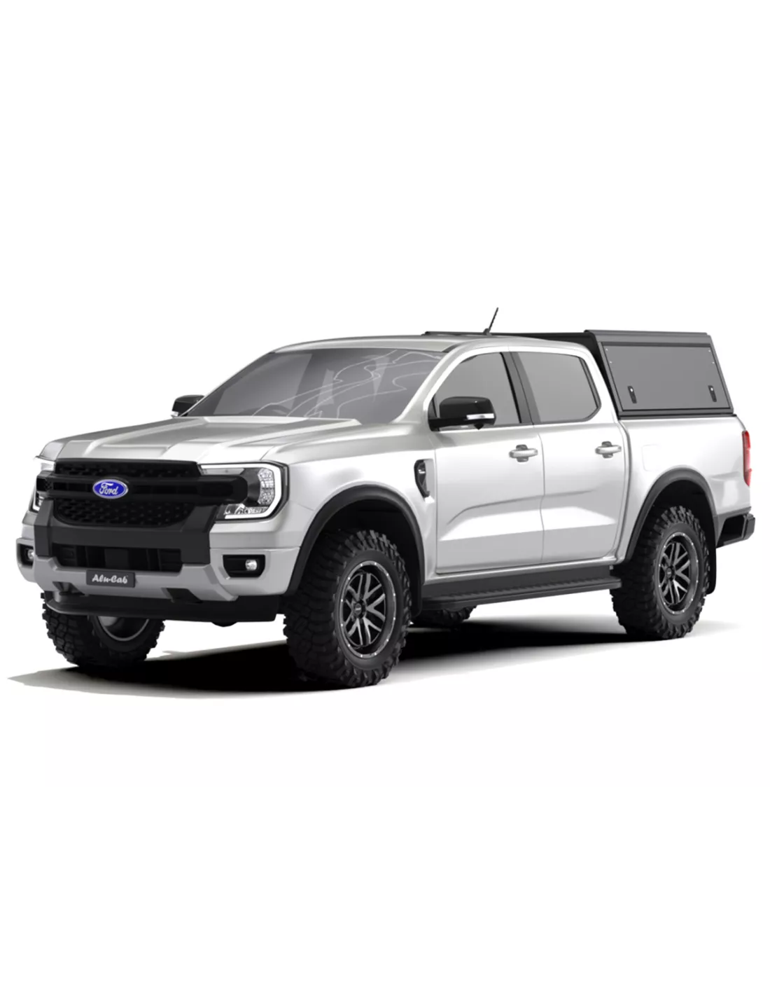 Hardtop Explorer Guard aluminium noir lisse Ford Ranger 2023+ double
