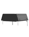 Hardtop Explorer Guard aluminium noir strié Ford Ranger 2023+ double