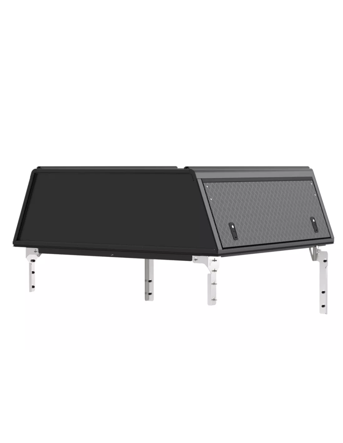 Hardtop Explorer Guard aluminium noir strié Ford Ranger 2023+ double