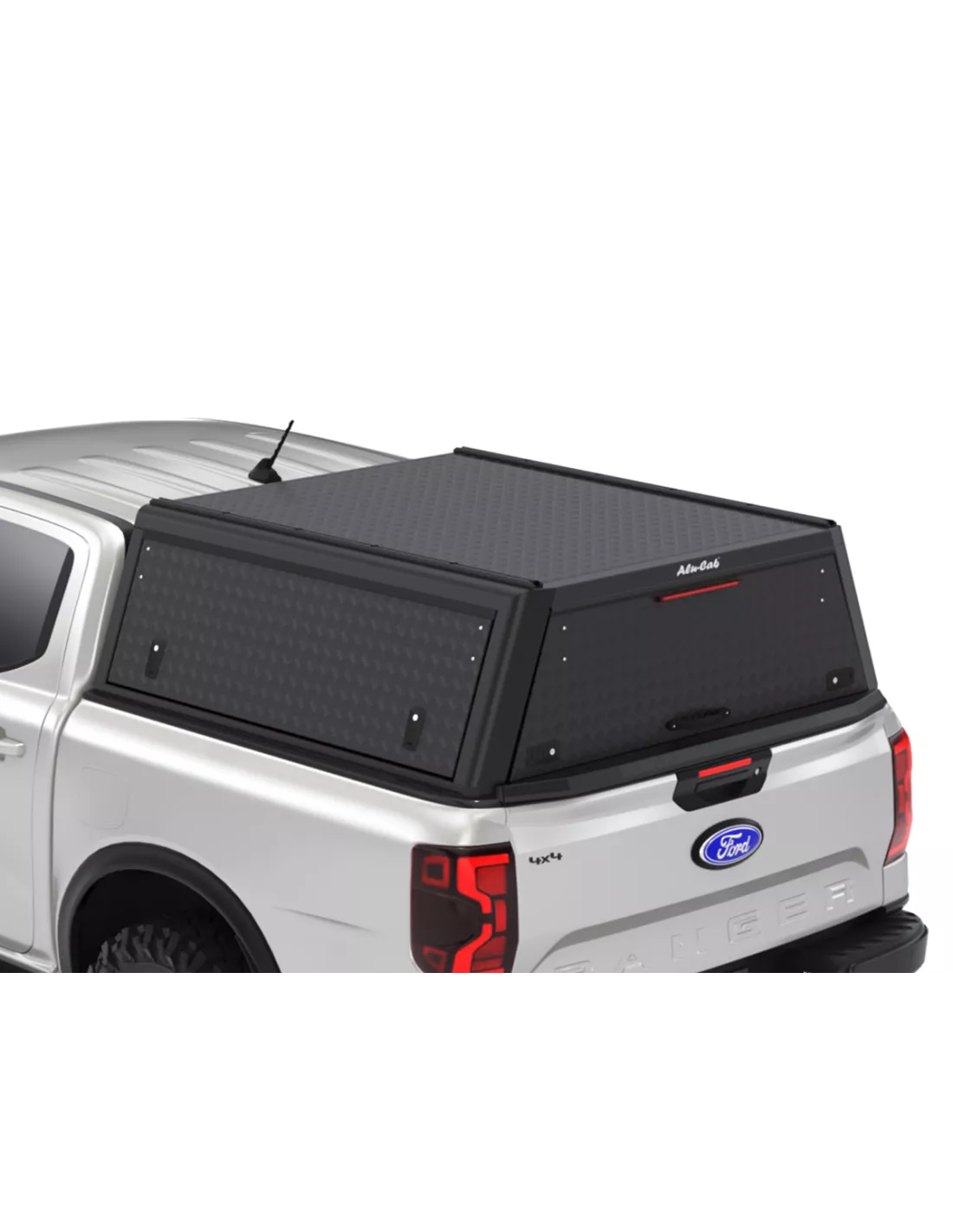 Hardtop Explorer Guard aluminium noir strié Ford Ranger 2023+ double