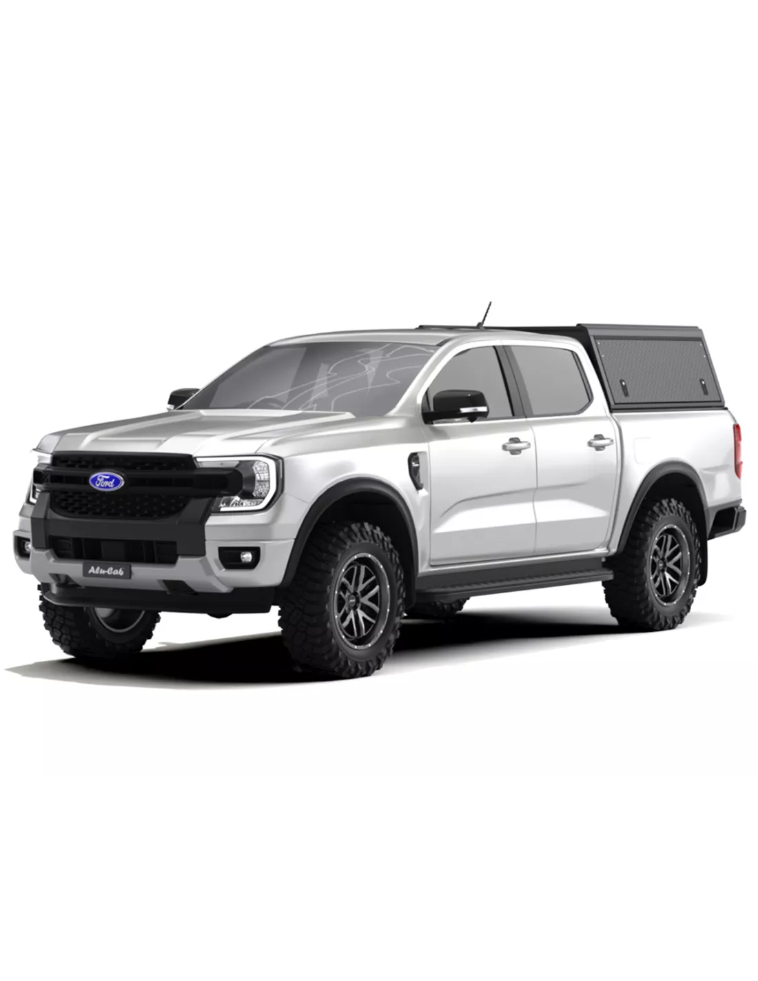 Hardtop Explorer Guard aluminium noir strié Ford Ranger 2023+ double