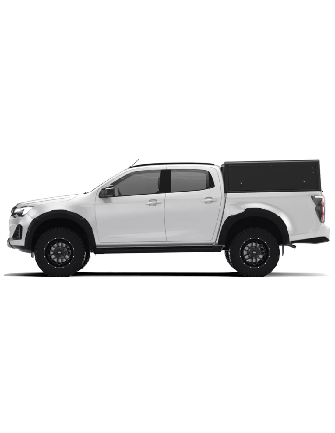 Hardtop Explorer Guard aluminium noir lisse Isuzu D-Max 2020+ double