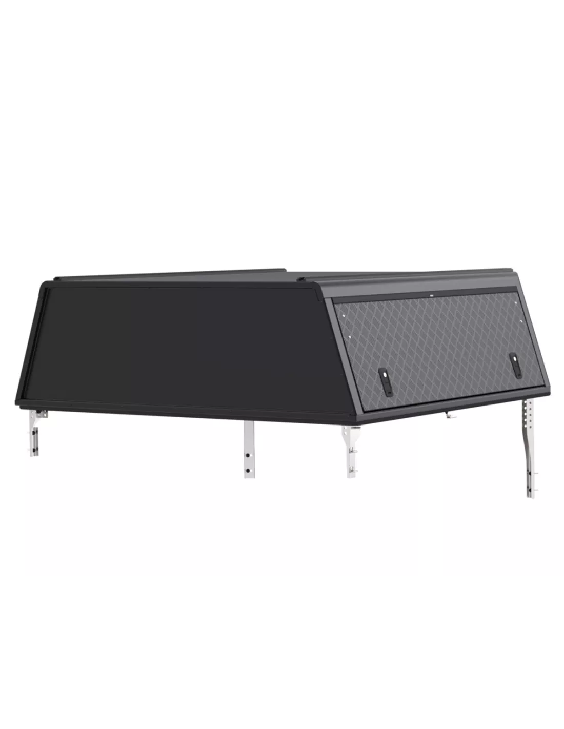 Hardtop Explorer Guard aluminium noir strié Isuzu D-Max 2020+ double