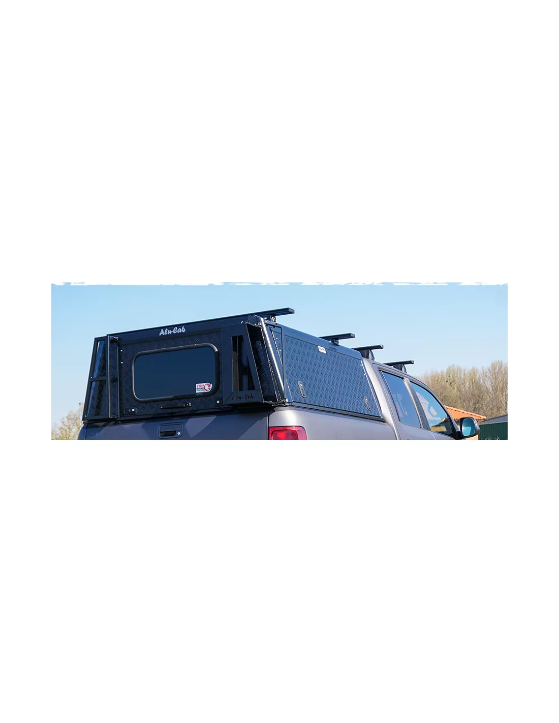 Hardtop Adventure noir strié Isuzu D-Max 2021+ double cabine Alu-Cab