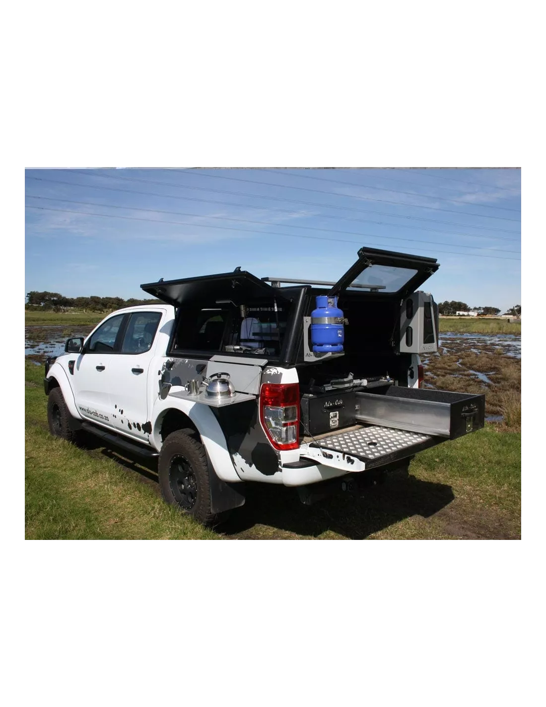 Hardtop Adventure noir lisse Toyota Hilux 2005-2015 double cabine