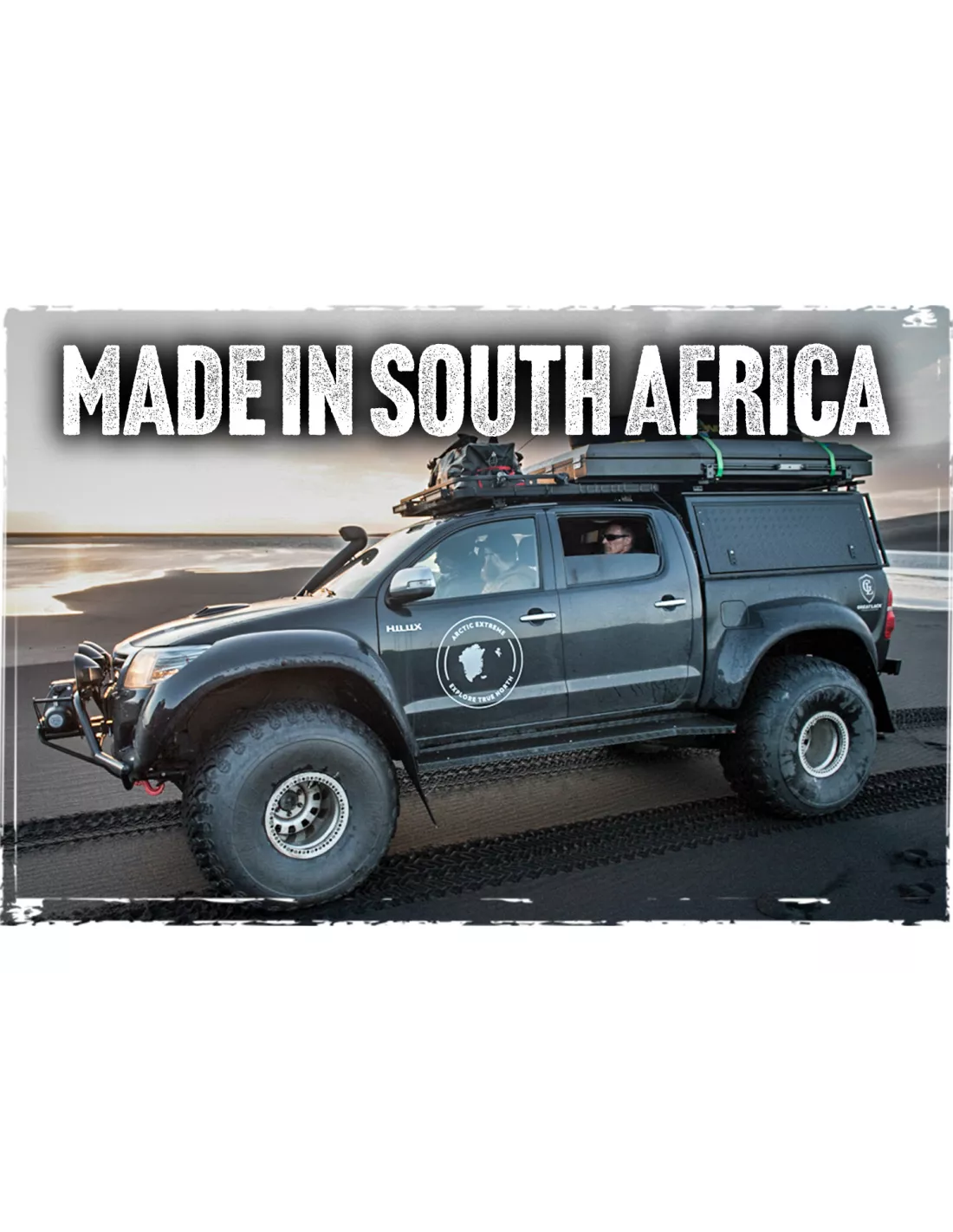 Hardtop Adventure noir strié Toyota Hilux 2005-2015 double cabine