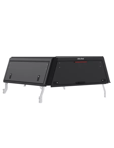 Hardtop Explorer Guard aluminium noir lisse Toyota Hilux Revo double