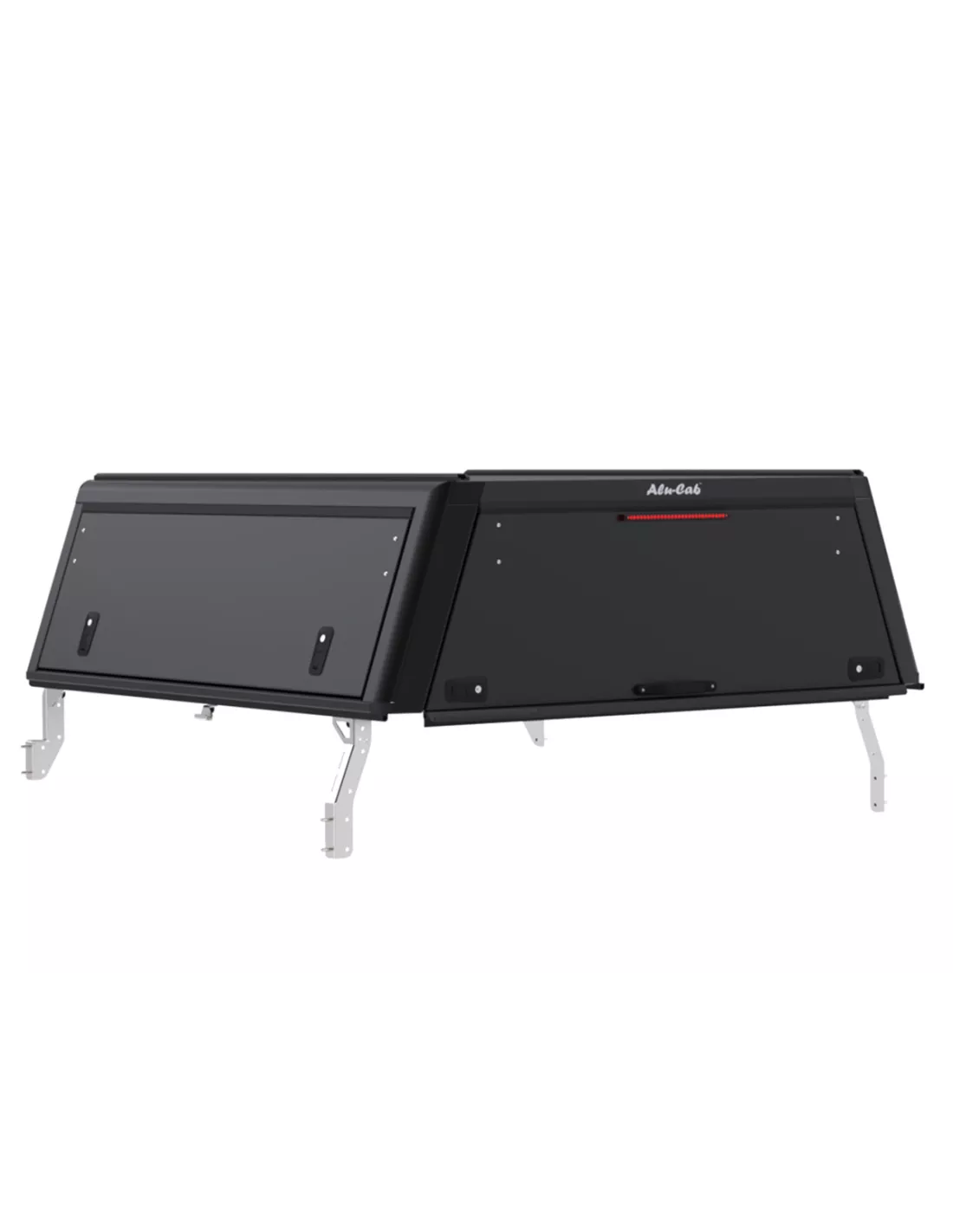Hardtop Explorer Guard Aluminium schwarz Smooth Toyota Hilux Revo doppelt