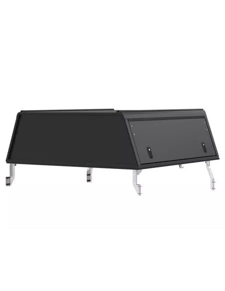 Hardtop Explorer Guard aluminium noir lisse Toyota Hilux Revo double