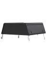 Hardtop Explorer Guard Aluminium schwarz Smooth Toyota Hilux Revo doppelt