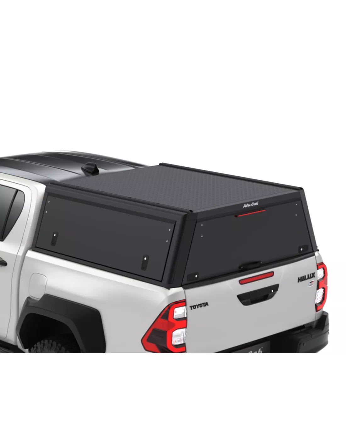 Hardtop Explorer Guard Aluminium schwarz Smooth Toyota Hilux Revo doppelt