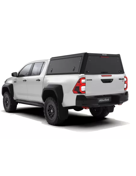 Hardtop Explorer Guard aluminium noir lisse Toyota Hilux Revo double