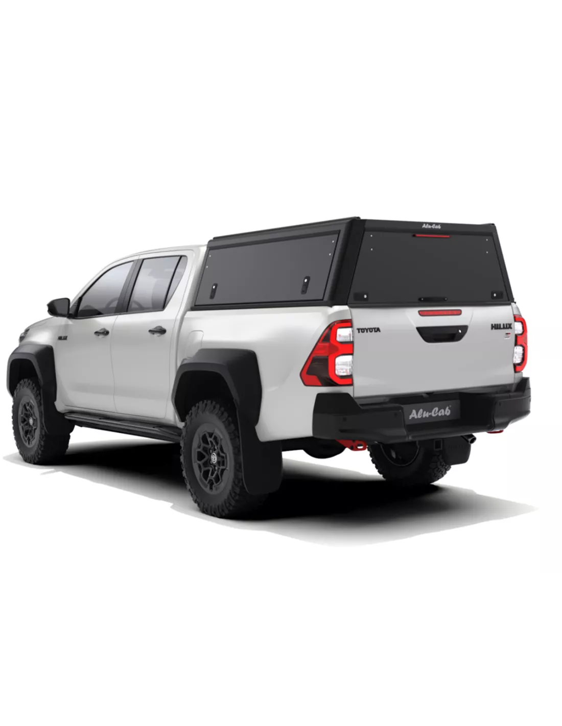 Hardtop Explorer Guard Aluminium schwarz Smooth Toyota Hilux Revo doppelt