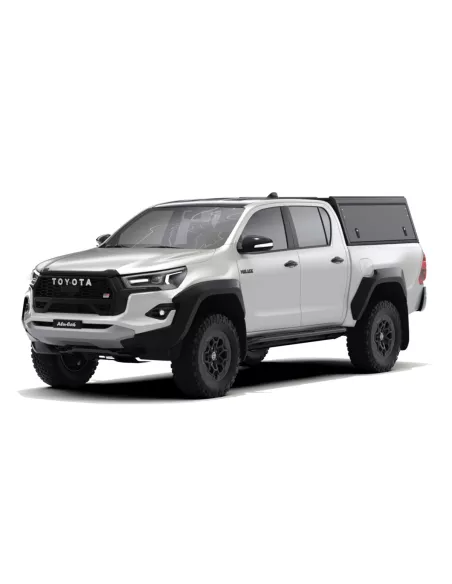 Hardtop Explorer Guard aluminium noir lisse Toyota Hilux Revo double