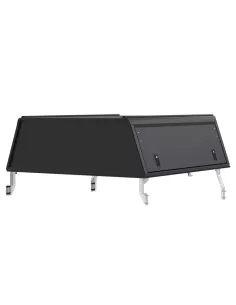 Hardtop Explorer Guard aluminium noir strié Toyota Hilux Revo double 2