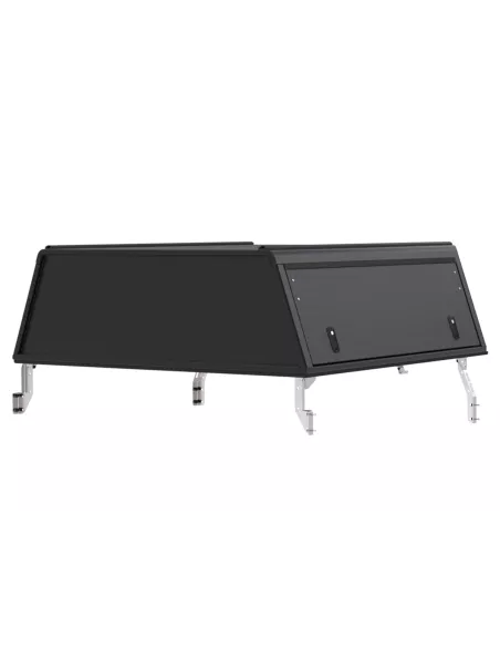 Hardtop Explorer Guard aluminium noir strié Toyota Hilux Revo double