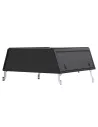 Hardtop Explorer Guard Aluminium Black Strie Toyota Hilux Revo Double