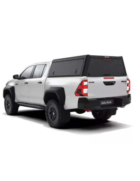 Hardtop Explorer Guard aluminium noir strié Toyota Hilux Revo double