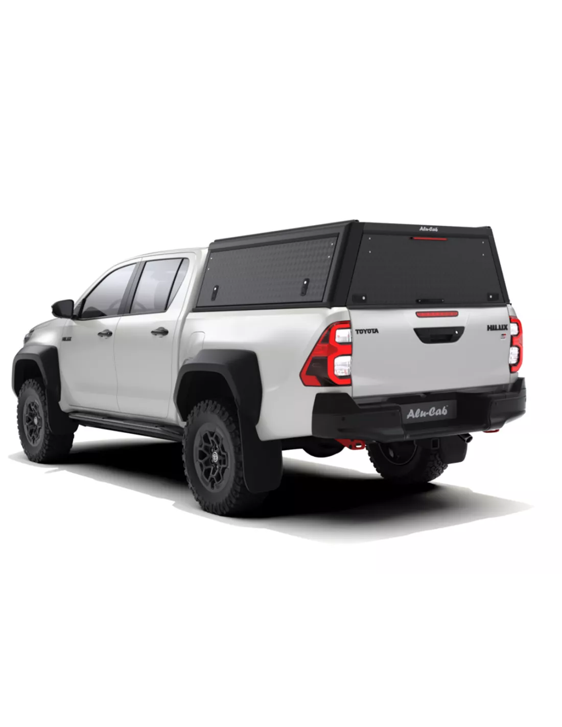 Hardtop Explorer Guard aluminium noir strié Toyota Hilux Revo double